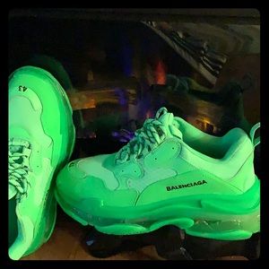 light green balenciaga shoes